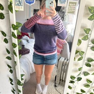 Garage mini denim skirt